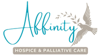 Affinity Hospice logo with text: Hospice and Palliative Care